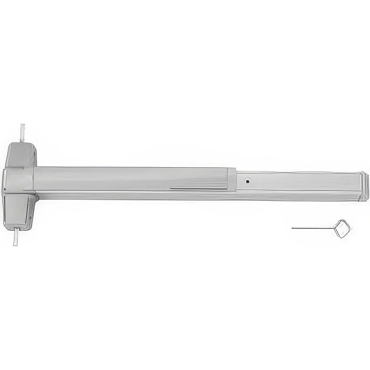 Von Duprin 9927EOF43 satin brass rod exit device
