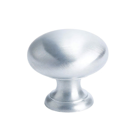 Berenson 9958-1SC-P satin chrome round cabinet knob