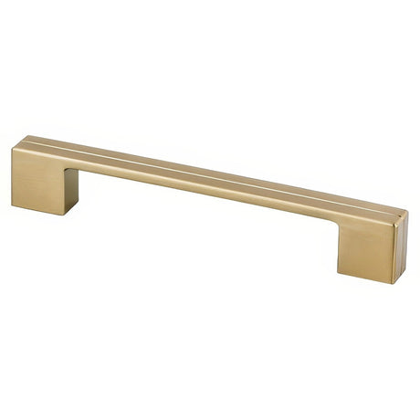 Berenson 9977-1MDB-P modern brushed gold cabinet handle pull