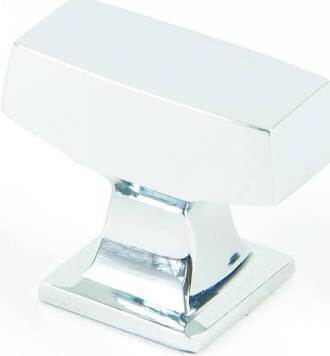 Rusticware 999CH Cabinet Hardware cabinet knob in satin stainless, additional view