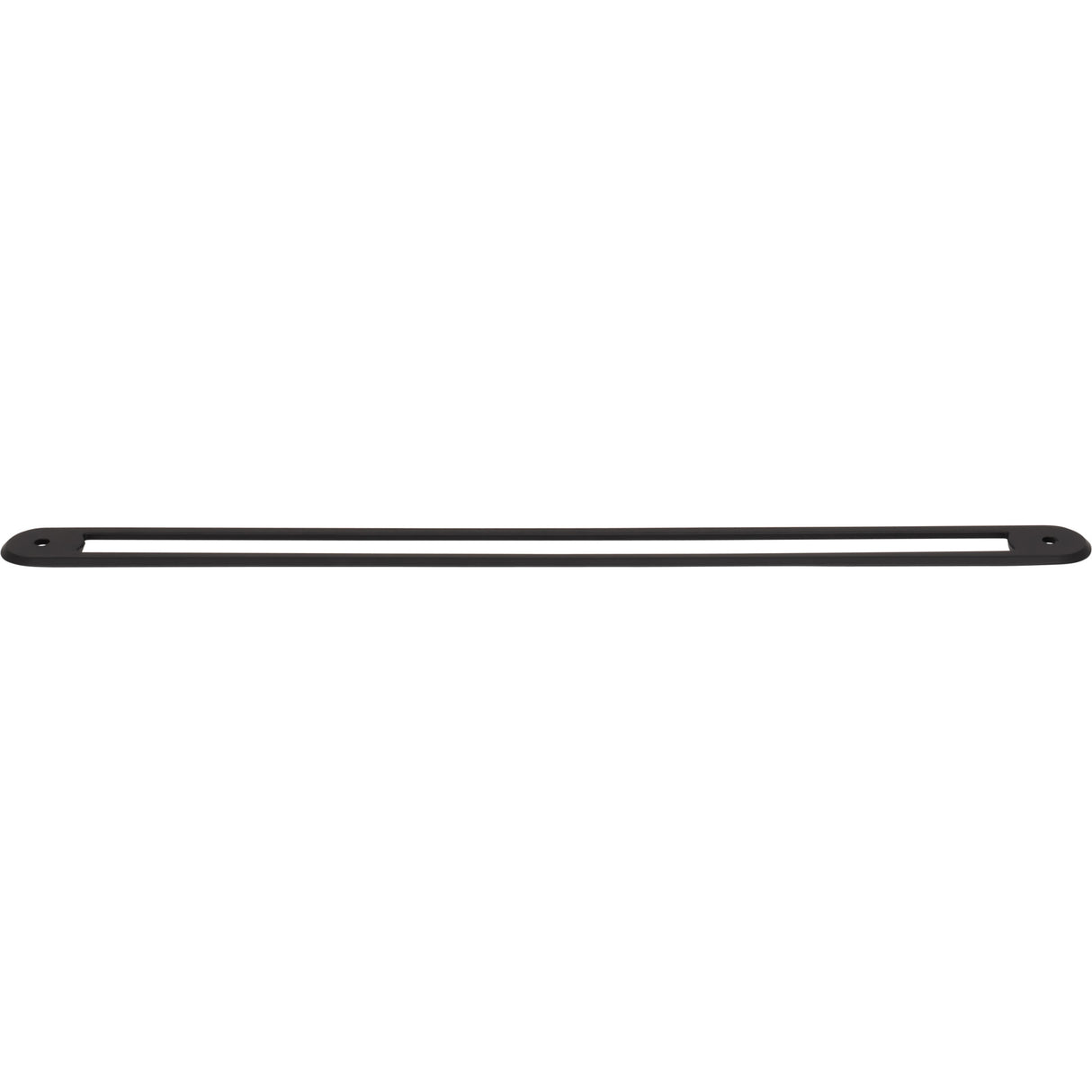 Top Knobs TK3357BLK Brockwell 12" Center to Center Pull Backplate Flat Black