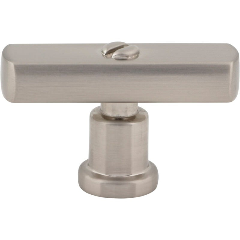 Atlas Homewares A981-BRN brushed nickel t shaped cabinet pull