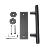 Orca Hardware AH-COMBOPULL-BL black barn door pull