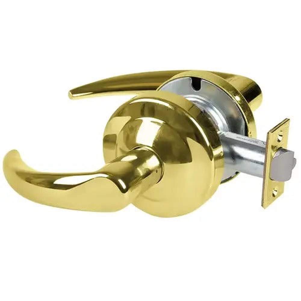Schlage Commercial ALX10OME605 polished brass passage door lever