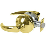 Schlage Commercial ALX10OME605 polished brass passage door lever