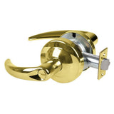 Schlage Commercial ALX40OME605 polished brass privacy door lever