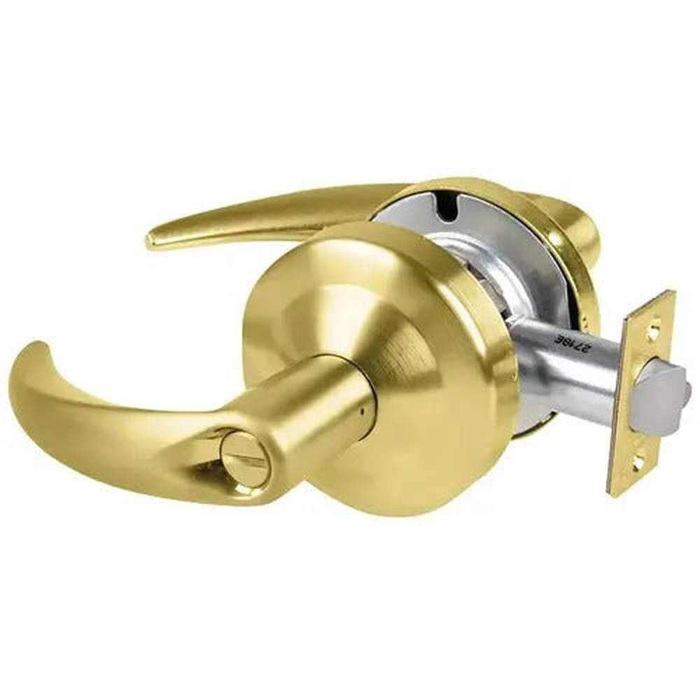 Schlage Commercial ALX44OME606 satin brass privacy door lever