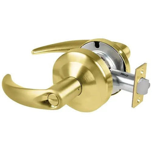 Schlage Commercial ALX44OME606 satin brass privacy door lever