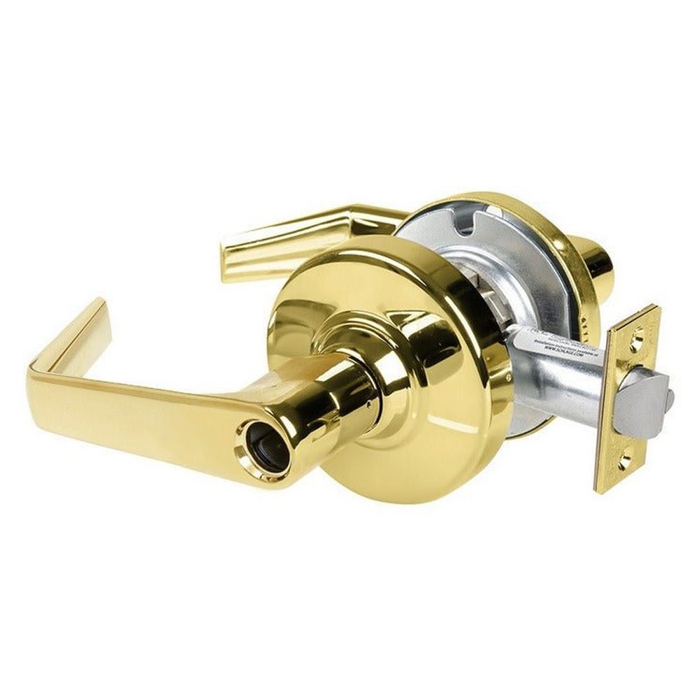 Schlage Commercial ALX50LSAT605 polished brass keyed entry lever