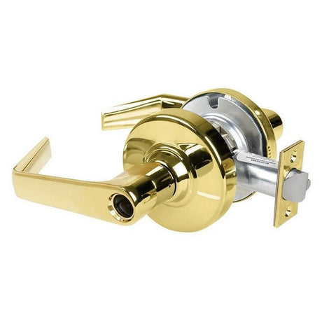 Schlage Commercial ALX50LSAT605 polished brass keyed entry lever