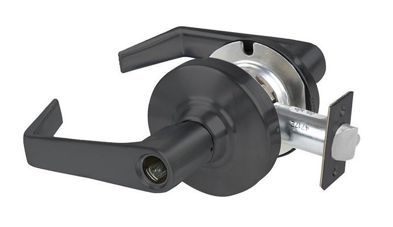 Schlage Commercial ALX50LSAT622 matte black keyed entry lever