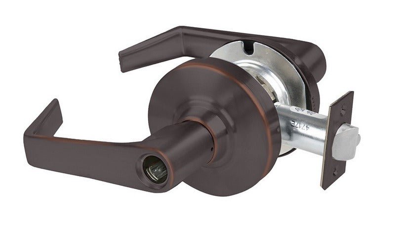Schlage Commercial ALX50LSAT643E aged bronze keyed entry lever