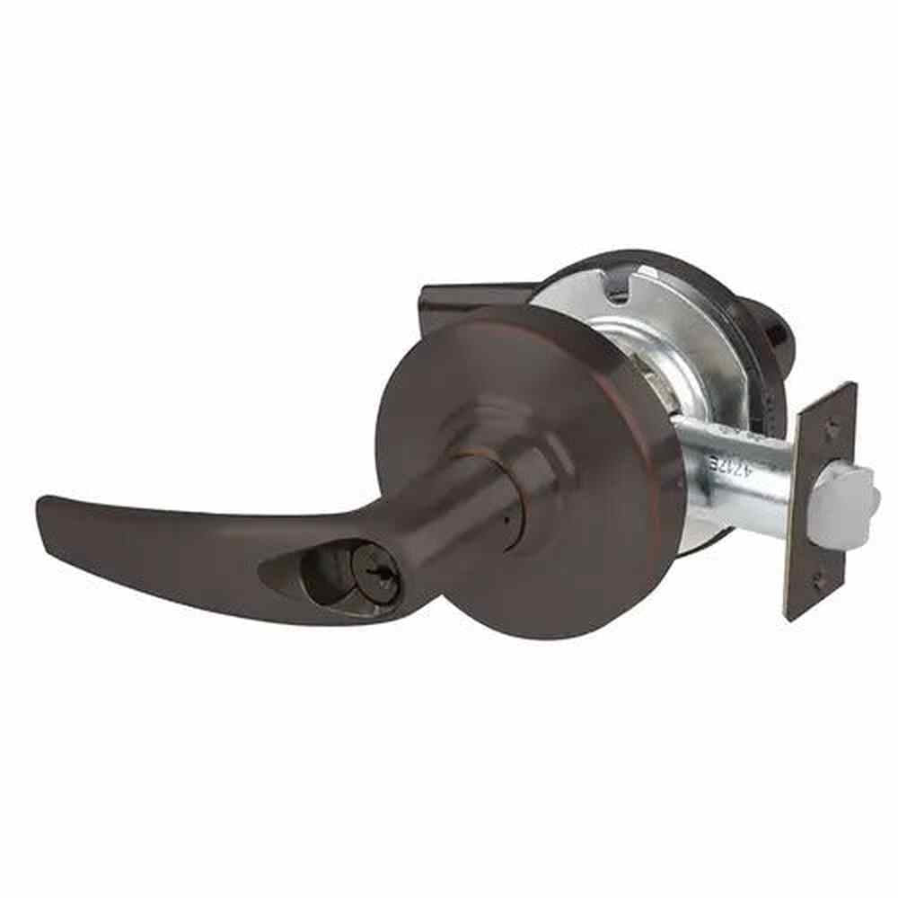Schlage Commercial ALX53RATH643E aged bronze keyed entry door lever