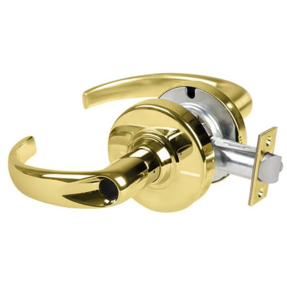 Schlage Commercial ALX80LSPA605 polished brass storeroom door lever