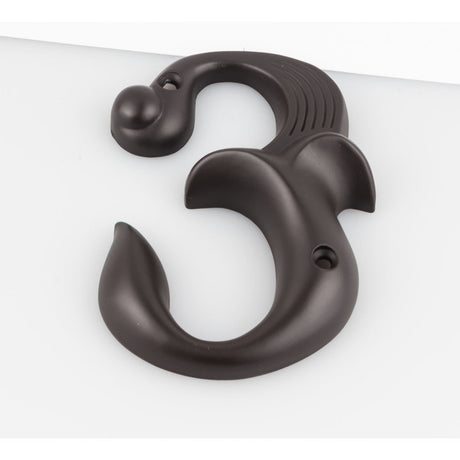 Atlas Homewares AN3-O aged bronze house number