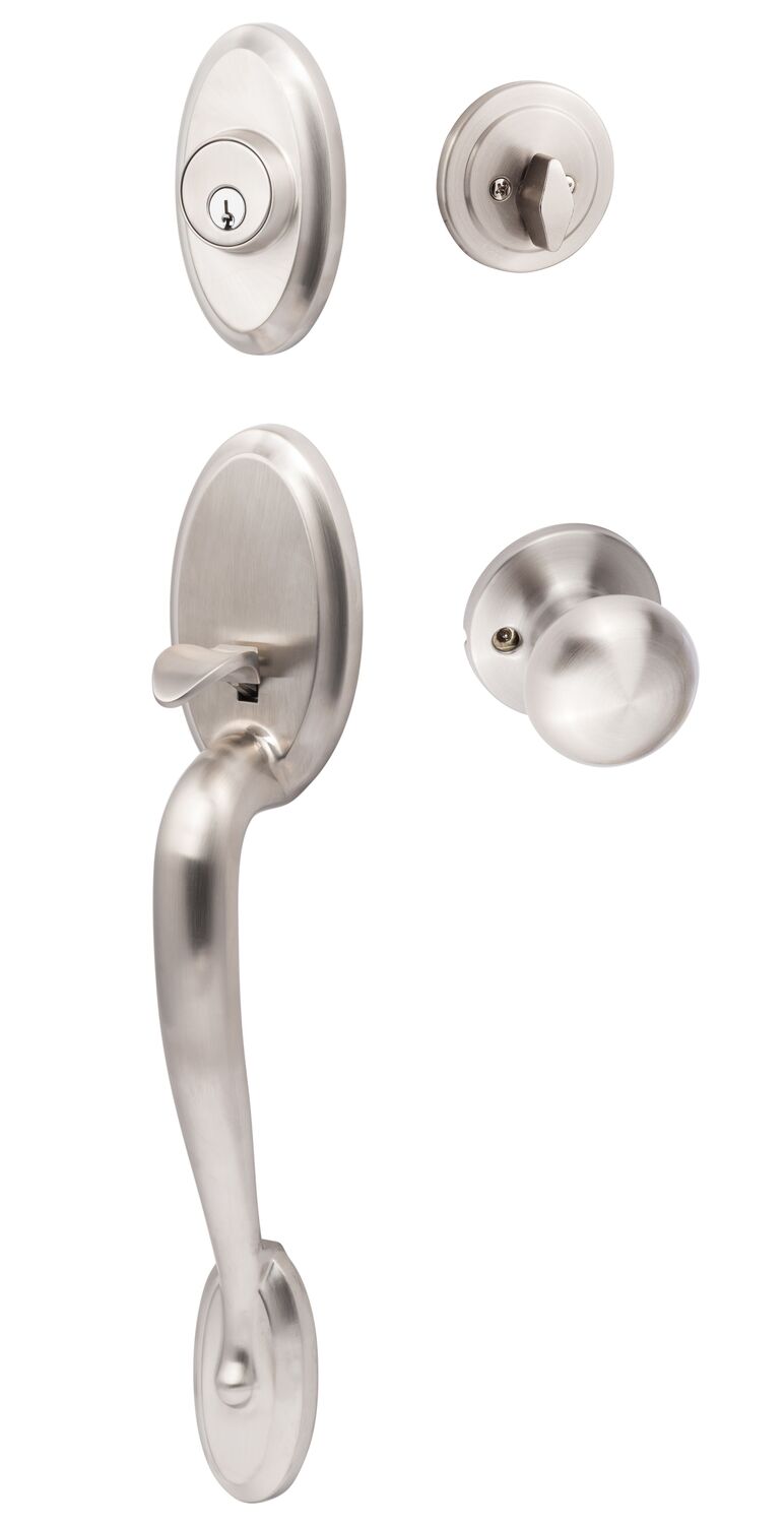 Sure-Loc AN507-DU-RD 15 satin nickel single cylinder handleset