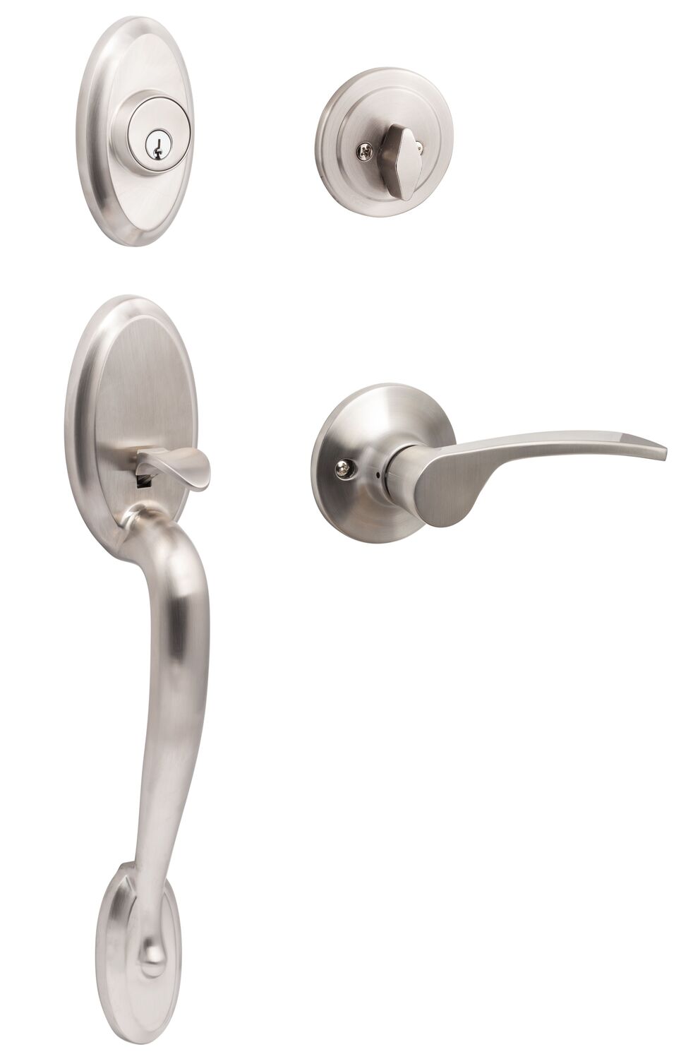 Sure-Loc AN507-G2-EG RH 15 satin nickel single cylinder handleset