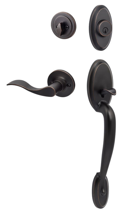 Sure-Loc AN507-SB LH 11P vintage bronze single cylinder handleset