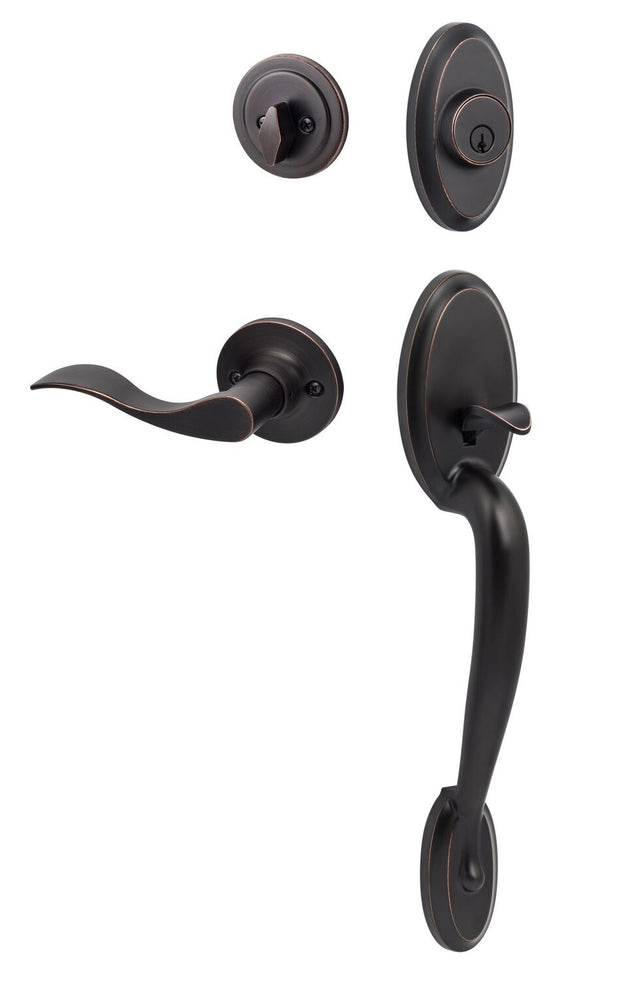 Sure-Loc AN507-SB LH 11P vintage bronze single cylinder handleset