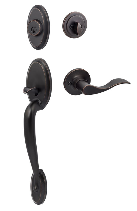 Sure-Loc AN507-SB RH 11P vintage bronze single cylinder handleset