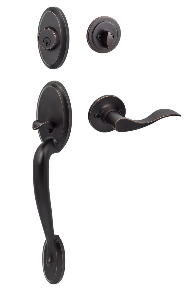 Sure-Loc AN507-SB RH 11P vintage bronze single cylinder handleset