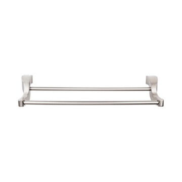 Top Knobs AQ7 Aqua Bath Towel Bar 18" Double, front view