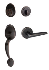 Sure-Loc AT507-BS-RD 11P vintage bronze single cylinder handleset