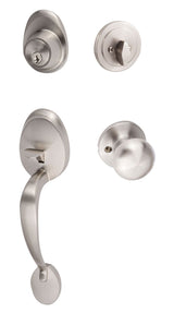Sure-Loc AT507-DU-RD 15 satin nickel single cylinder handleset