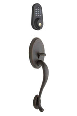Copper Creek ATE4630LFSS satin stainless keyless entry electronic handleset