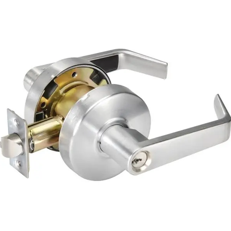 Yale AU4608LN626 satin chrome classroom keyed entry door lever