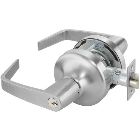 Yale AU4705LN626 satin chrome keyed storeroom entry door lever