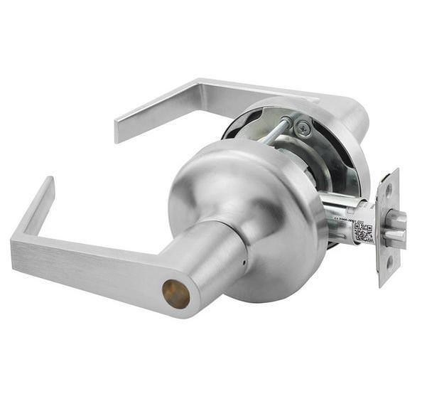 Yale AU5307LN626LC satin chrome office keyed entry door lever