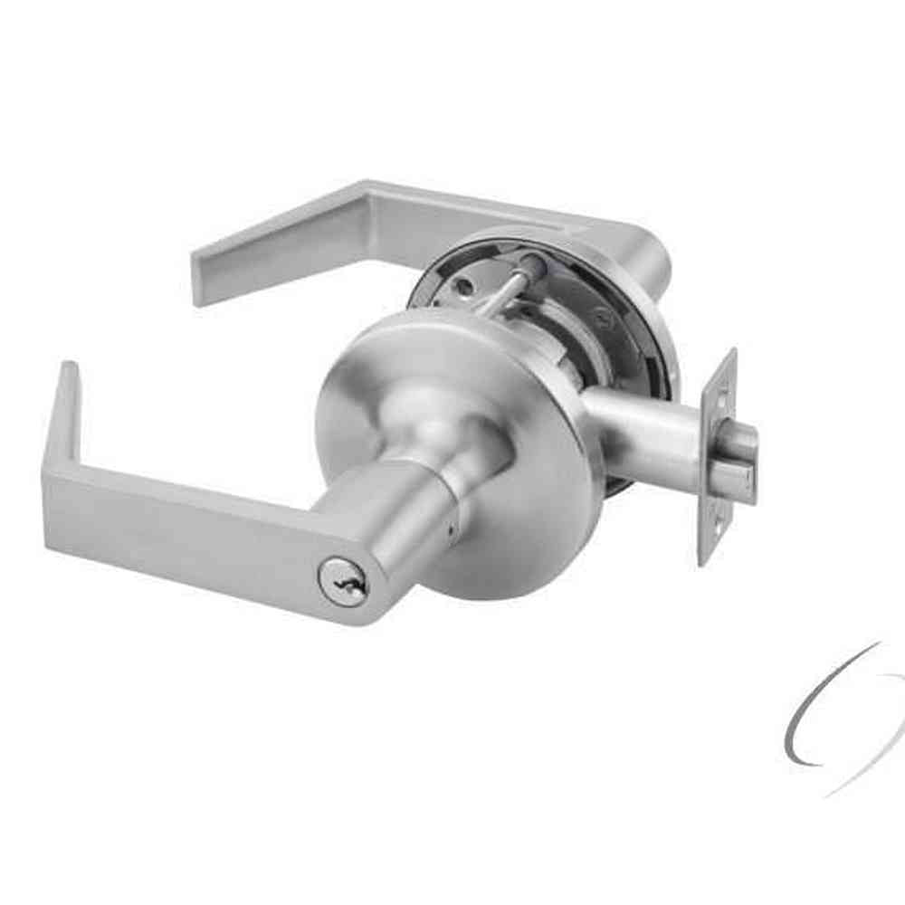 Yale AU5407LN626LC satin chrome office keyed entry lever