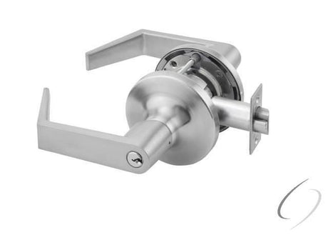 Yale AU5407LN626LC satin chrome office keyed entry lever
