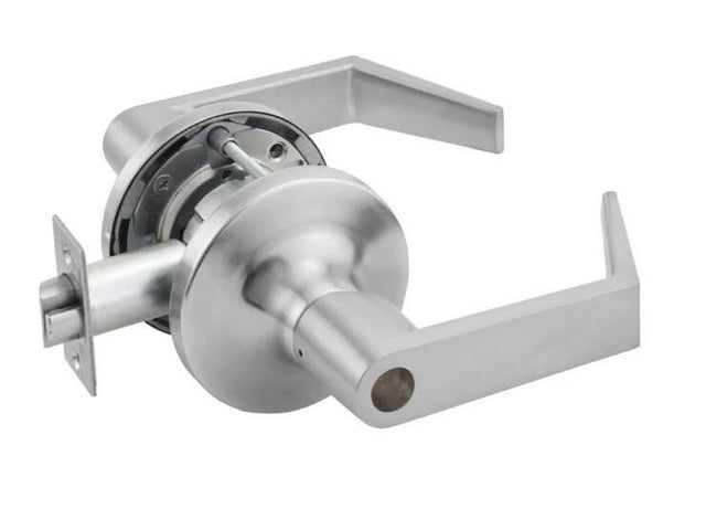 Yale AU5408LN626LC satin chrome classroom keyed entry lever