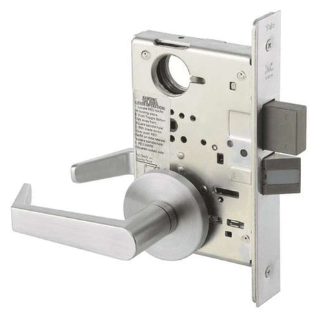 Yale AUR8802FL626 satin chrome mortise privacy door lever