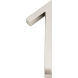 Atlas Homewares AVN1-L-BRN brushed nickel house numbers