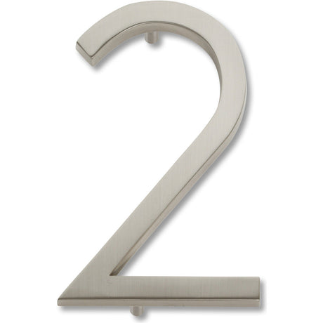 Atlas Homewares AVN2-BRN brushed nickel house number