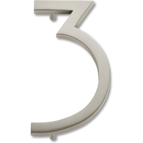 Atlas Homewares AVN3-BRN brushed nickel house number