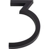 Atlas Homewares AVN3-L-BL matte black house numbers