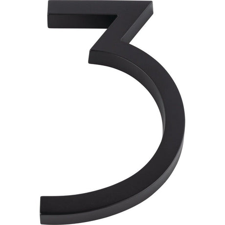 Atlas Homewares AVN3-L-BL matte black house numbers