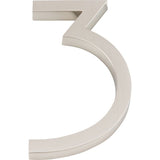 Atlas Homewares AVN3-L-BRN brushed nickel house numbers