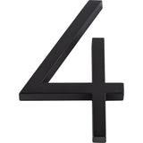 Atlas Homewares AVN4-L-BL matte black house numbers