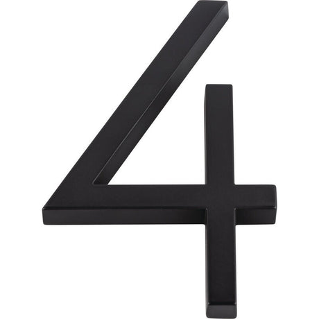 Atlas Homewares AVN4-L-BL matte black house numbers