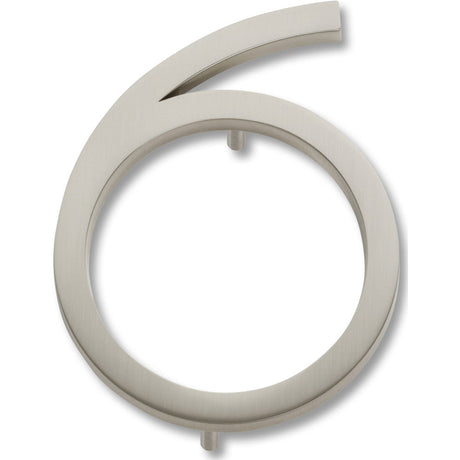Atlas Homewares AVN6-BRN brushed nickel house number