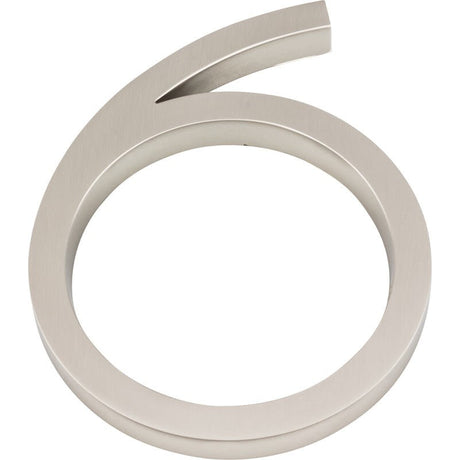 Atlas Homewares AVN6-L-BRN brushed nickel house numbers