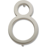 Atlas Homewares AVN8-BRN brushed nickel house number
