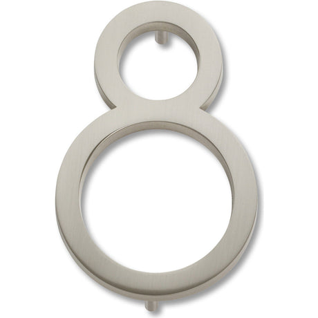 Atlas Homewares AVN8-BRN brushed nickel house number