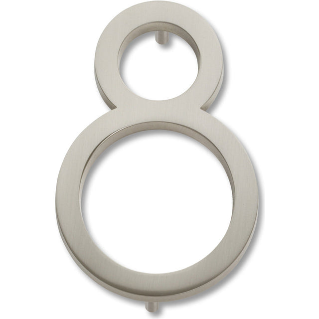 Atlas Homewares AVN8-BRN brushed nickel house number