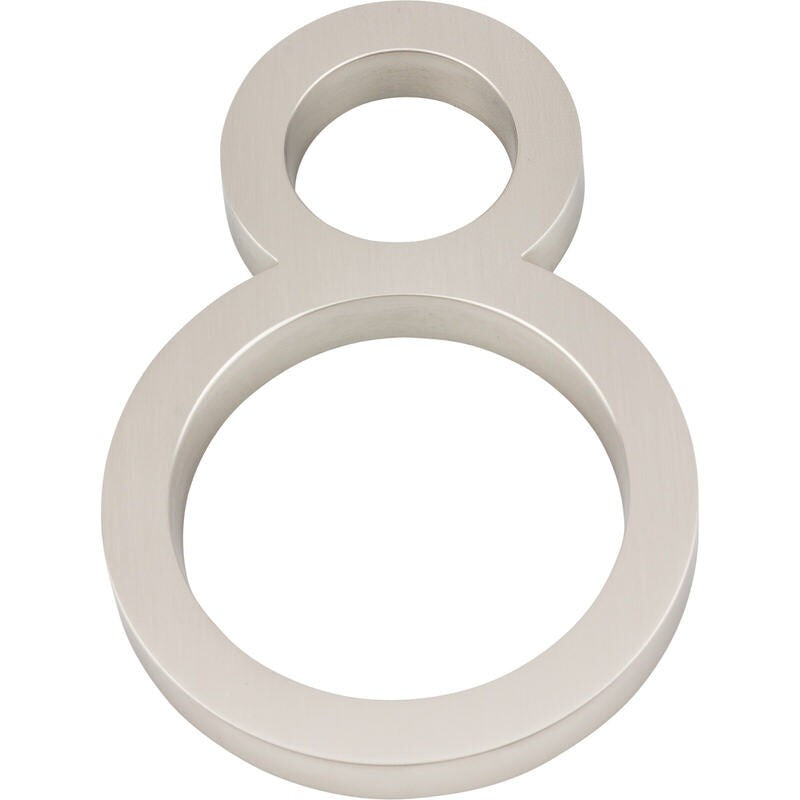 Atlas Homewares AVN8-L-BRN brushed nickel house numbers